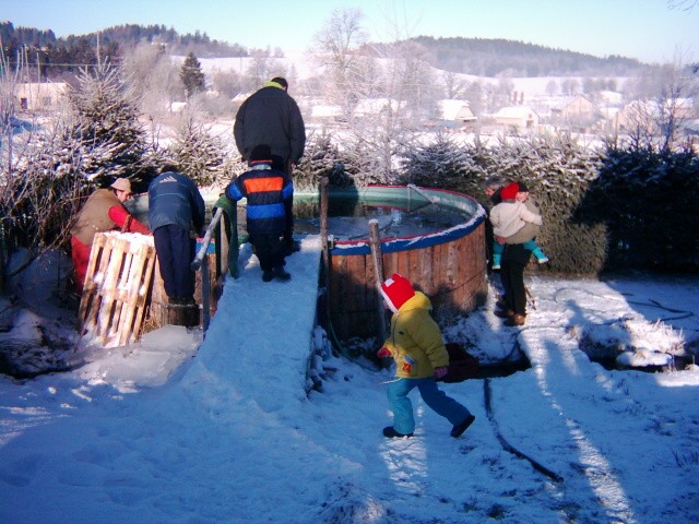 Výlov ryb, 24.12.2003 (-24°C)